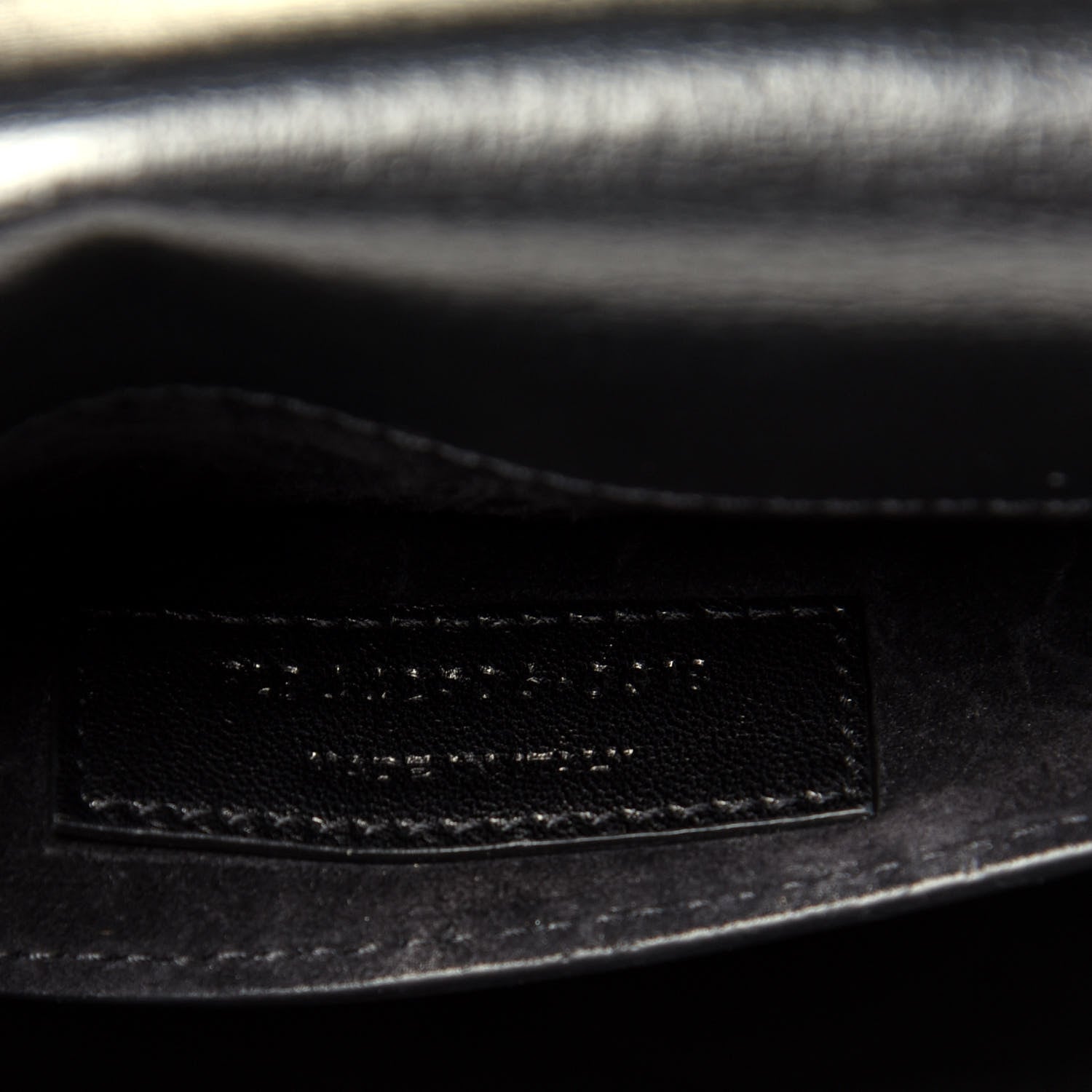 Saint Laurent Calfskin Medium Monogram Sunset Black 7 of 9