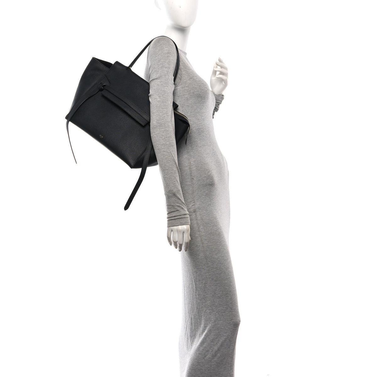 Celine Grained Calfskin Small Belt Bag Black 2 of 9