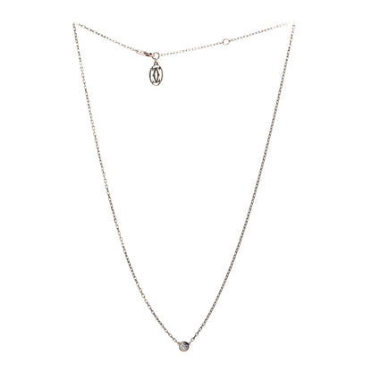 Cartier 18K Pink Gold Diamond SM D'Amour Pendant Necklace 3 of 6