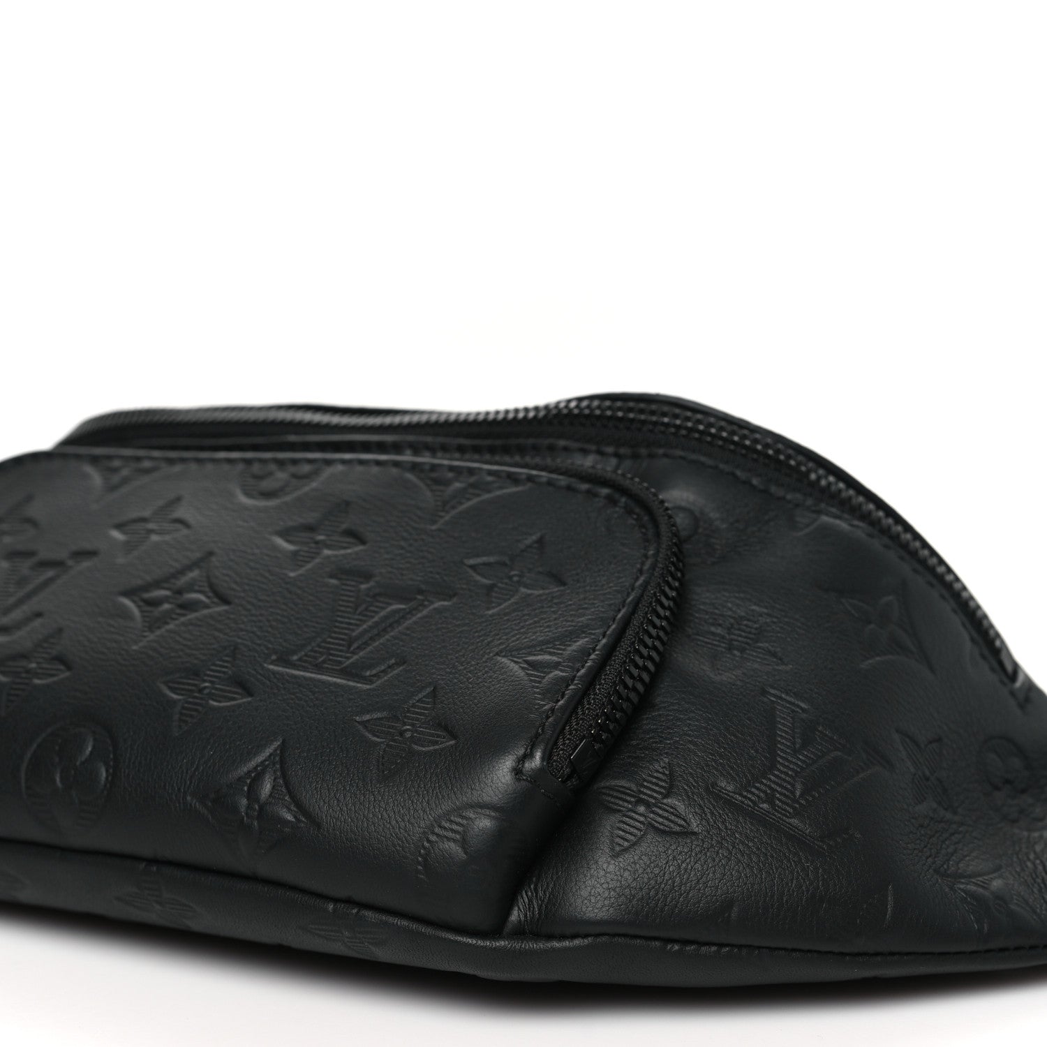 Louis Vuitton Calfskin Monogram Shadow Rush Bumbag Black 9 of 9