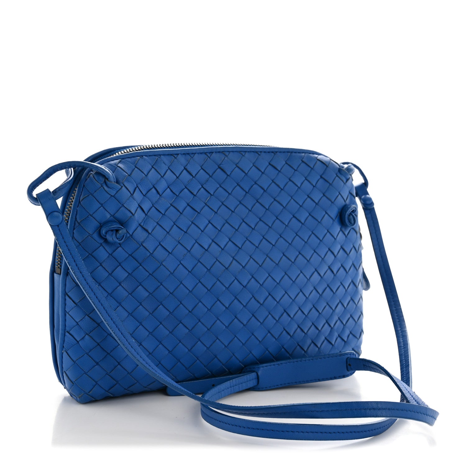Bottega Veneta Nappa Intrecciato Double Compartment Crossbody Bag