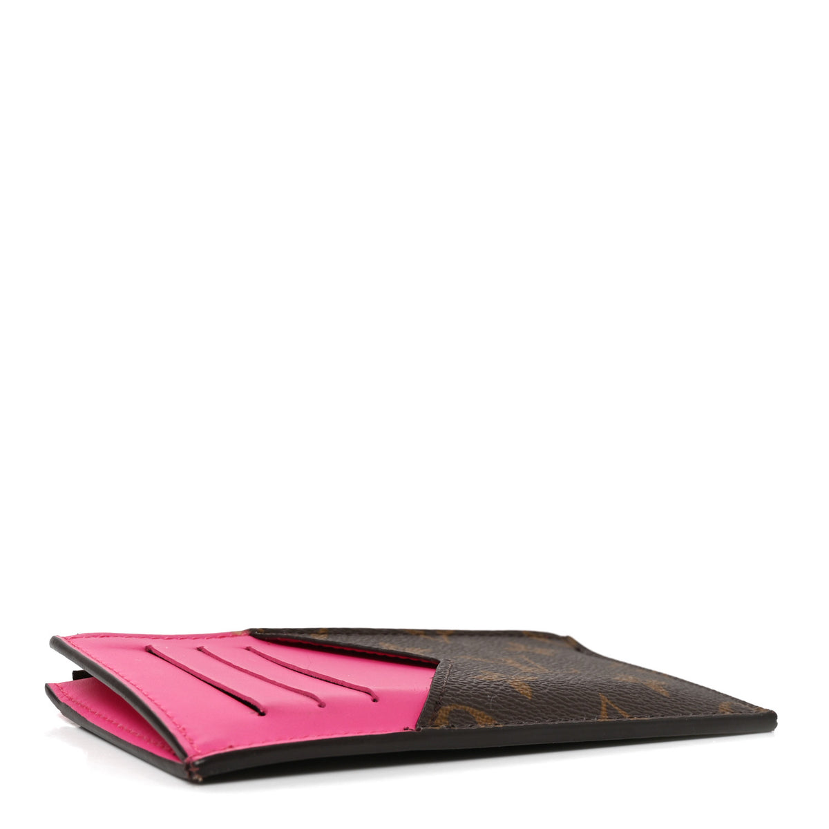 Monogram Calfskin Coin Card Holder Rose