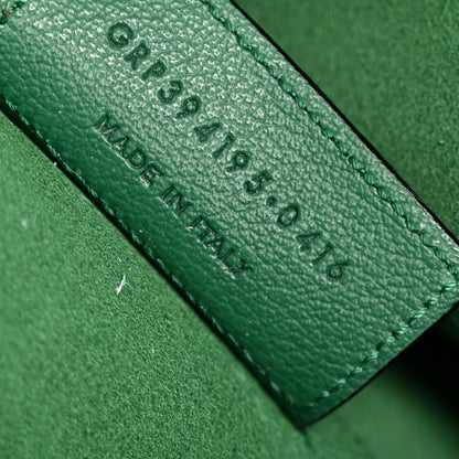 Saint Laurent Calfskin Large Shopping Tote Emerald Green 8 of 13