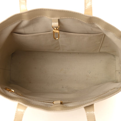 Louis Vuitton Vernis Wilshire MM Blanc Corail 5 of 12