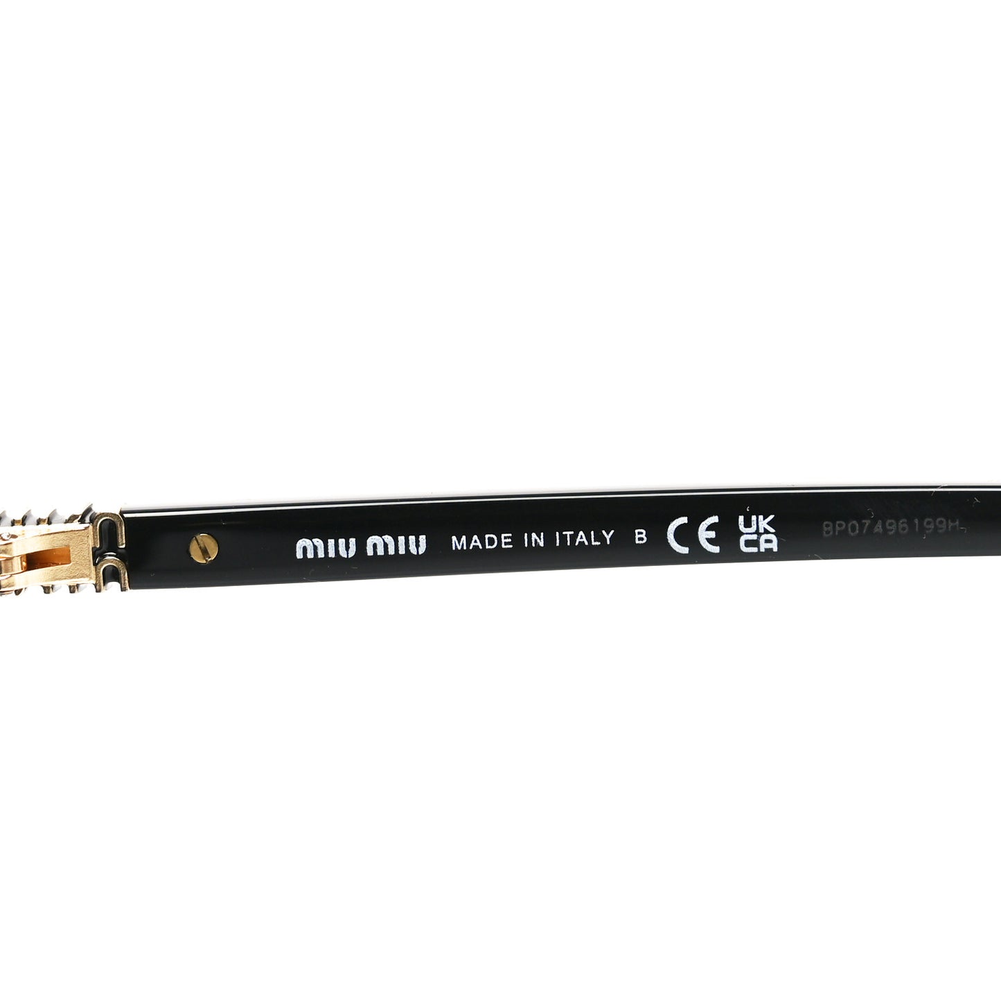 Acetate Oval Regard Sunglasses SMU04Z Black