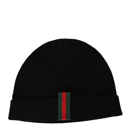Gucci Wool Web Childrens Beanie Hat M Navy 1 of 4