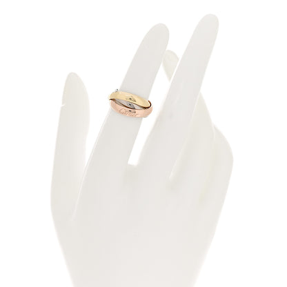 Cartier 18K Pink Yellow White Gold Classic Trinity Ring 48 4.5 2 of 6