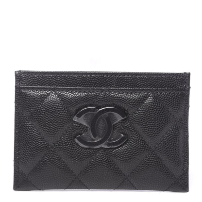 Chanel Caviar Quilted My Everything Card Holder Black 1 of 9