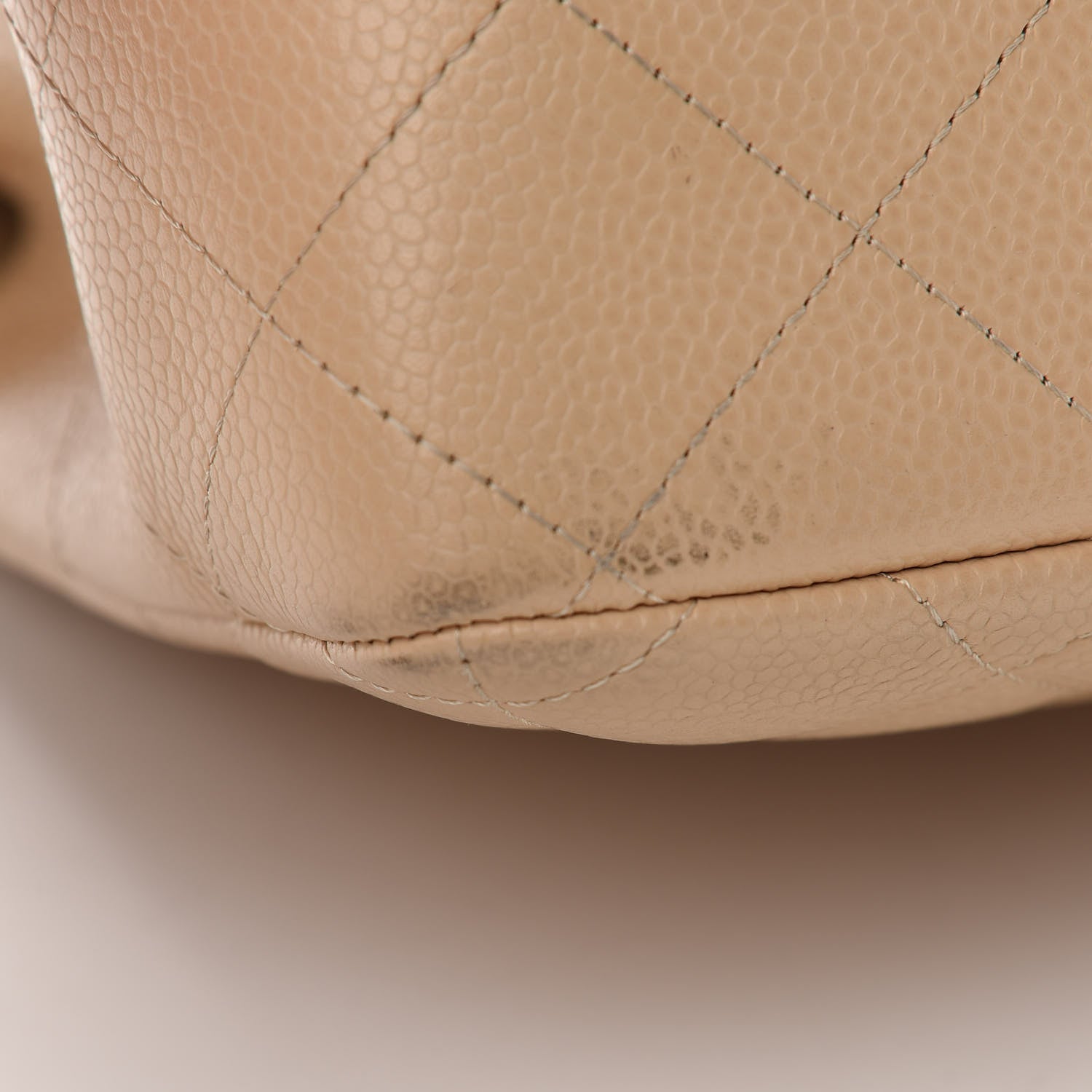 Chanel Caviar Quilted Jumbo Double Flap Beige Clair 12 of 17