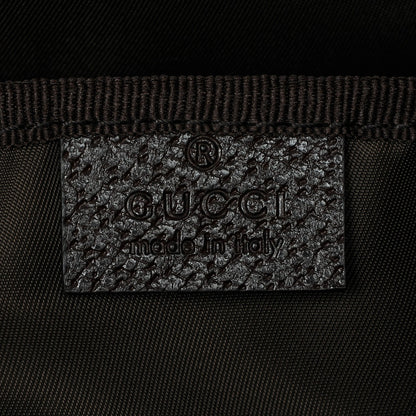 Gucci Monogram Natural Pigskin Large Diaper Bag Beige Ebony Cocoa Dark Chocolate 7 of 8