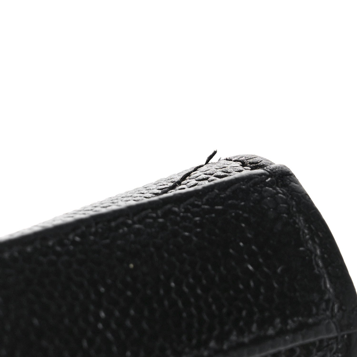 Saint Laurent Grain De Poudre Matelasse Chevron Monogram Chain Wallet Black 10 of 11