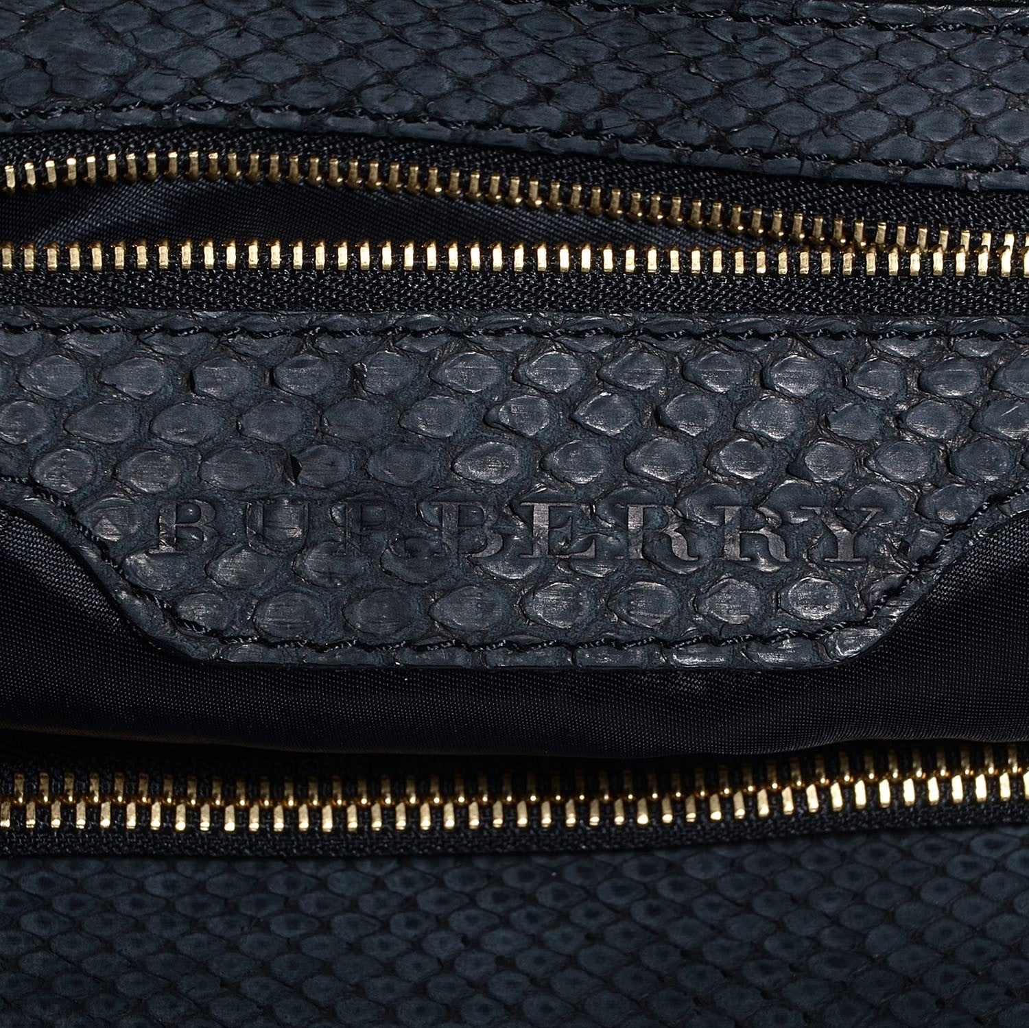 Burberry Prorsum Python Ruched Large Vallance Hobo Blue 11 of 11