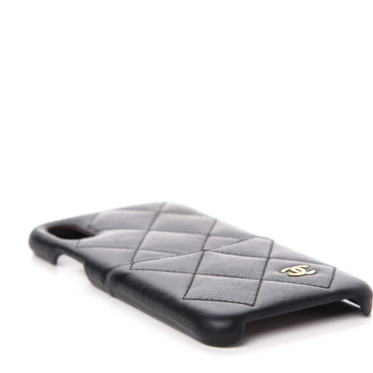 Chanel Lambskin Quilted iPhone X Case Black 6 of 7