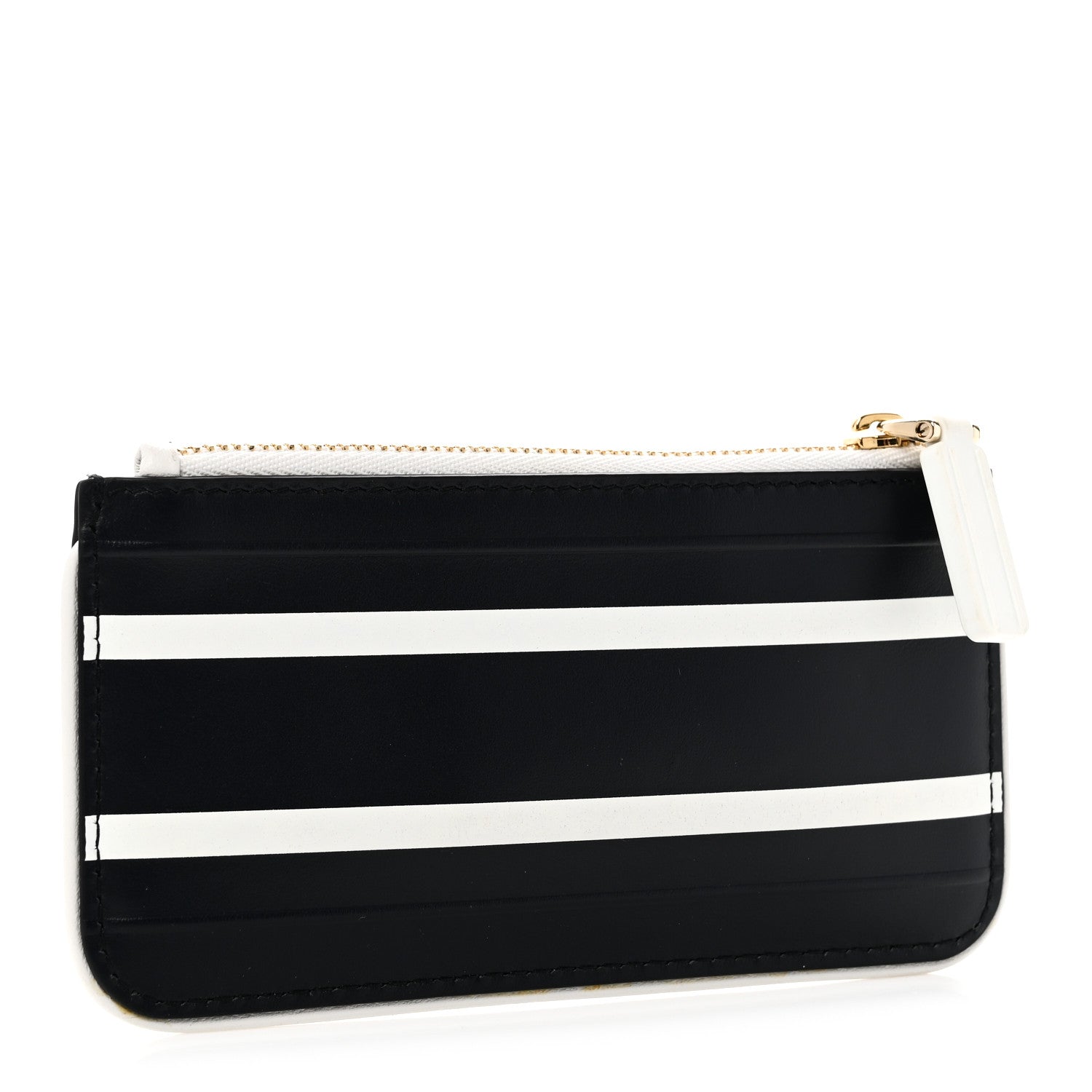 Christian Dior Calfskin Vibe Zip Key Wallet Blue White 3 of 7