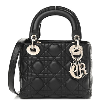 Christian Dior Lambskin Cannage Mini Lady Dior Black 1 of 8