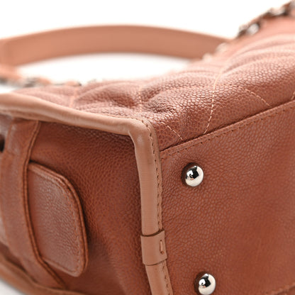 Chanel Caviar Quilted Small Casual Riviera Zip Shoulder Bag Brown 12 of 14