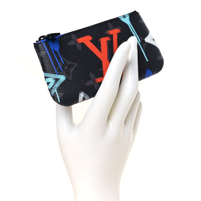 Louis Vuitton Monogram Eclipse LV Graffiti Key Pouch Multicolor 2 of 6