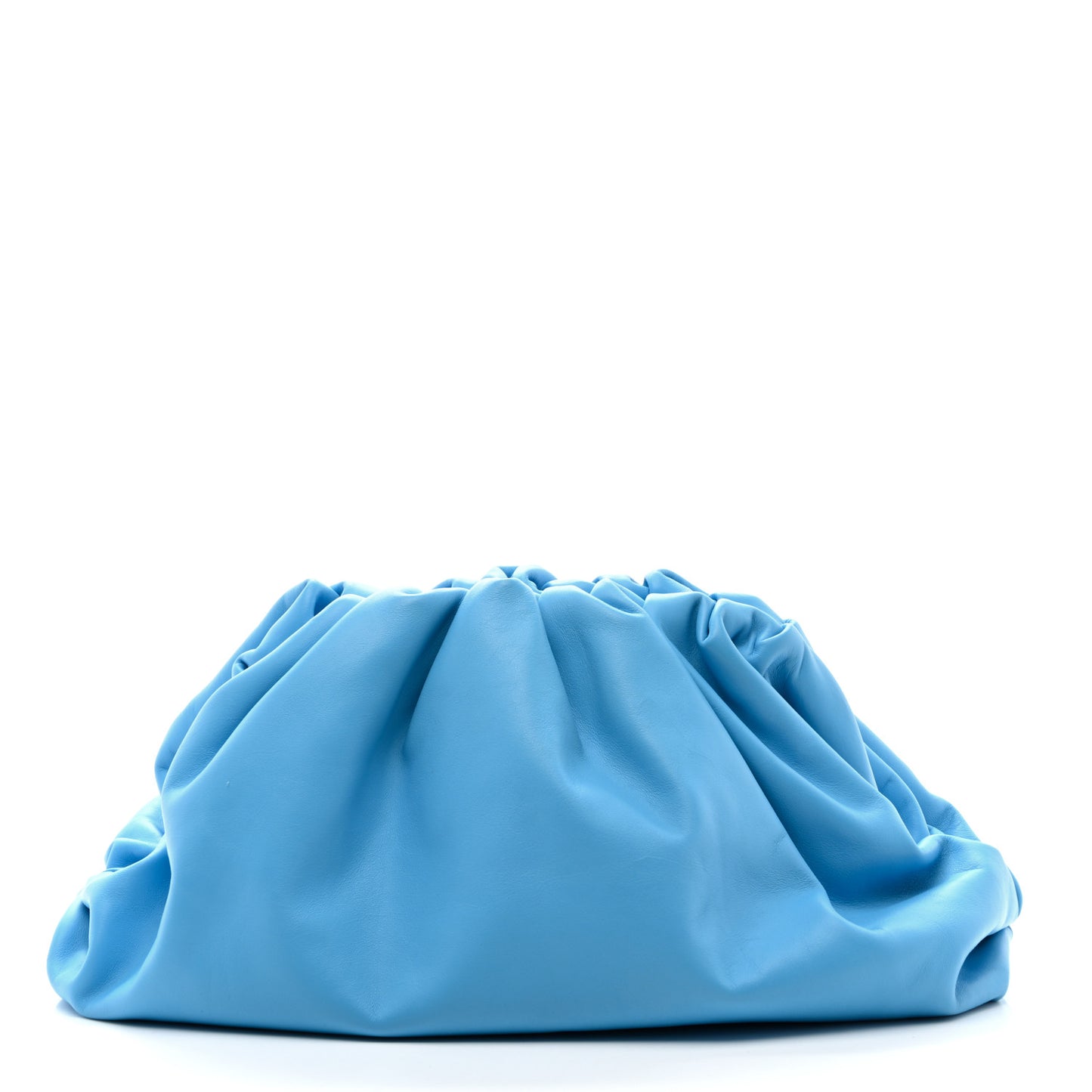 Smooth Butter Calf The Pouch Oversized Clutch Sky Blue