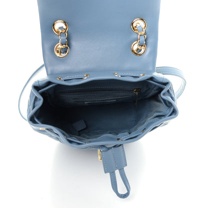 Chanel Calfskin Quilted Mini Urban Spirit Backpack Light Blue 3 of 9