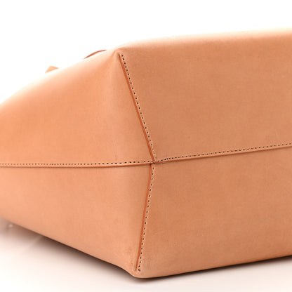 Mansur Gavriel Vegetable Tanned Calfskin Bucket Bag Cammello Azzurro 9 of 12
