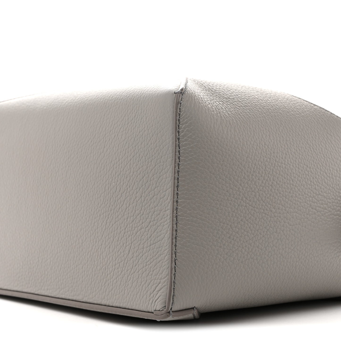Soft Grained Calfskin Small Puzzle Edge Bag Pearl Grey