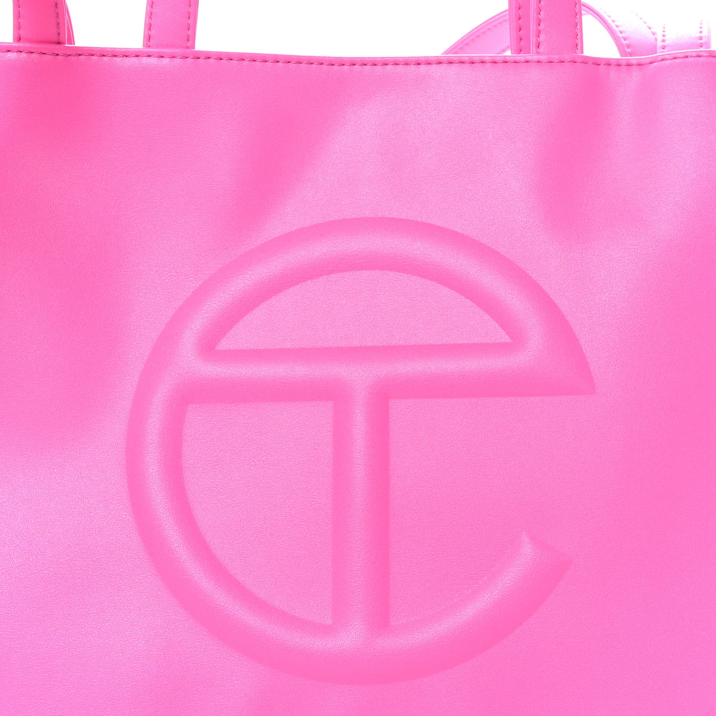 Vegan Leather Medium Shopping Bag Azalea