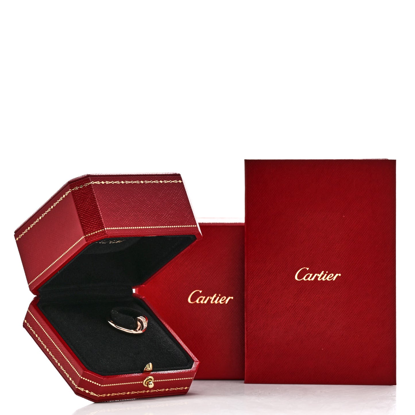 18K Pink Gold Diamond Juste Un Clou Ring 52 6