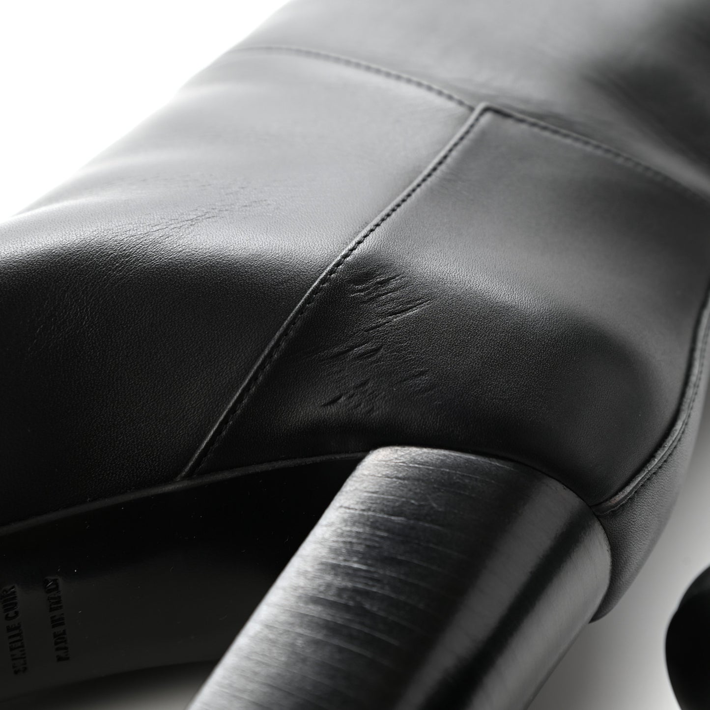 Heritage Calfskin Story Boots 38 Black