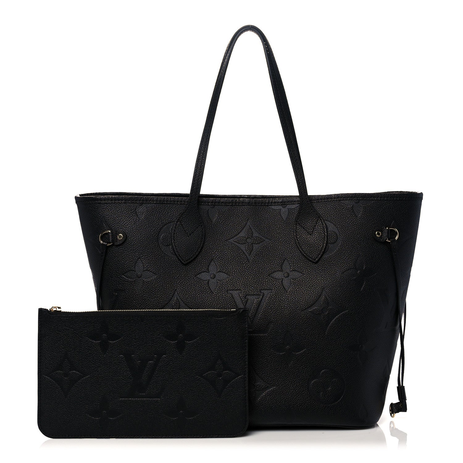 Louis Vuitton Empreinte Monogram Giant Neverfull MM Black 1 of 10