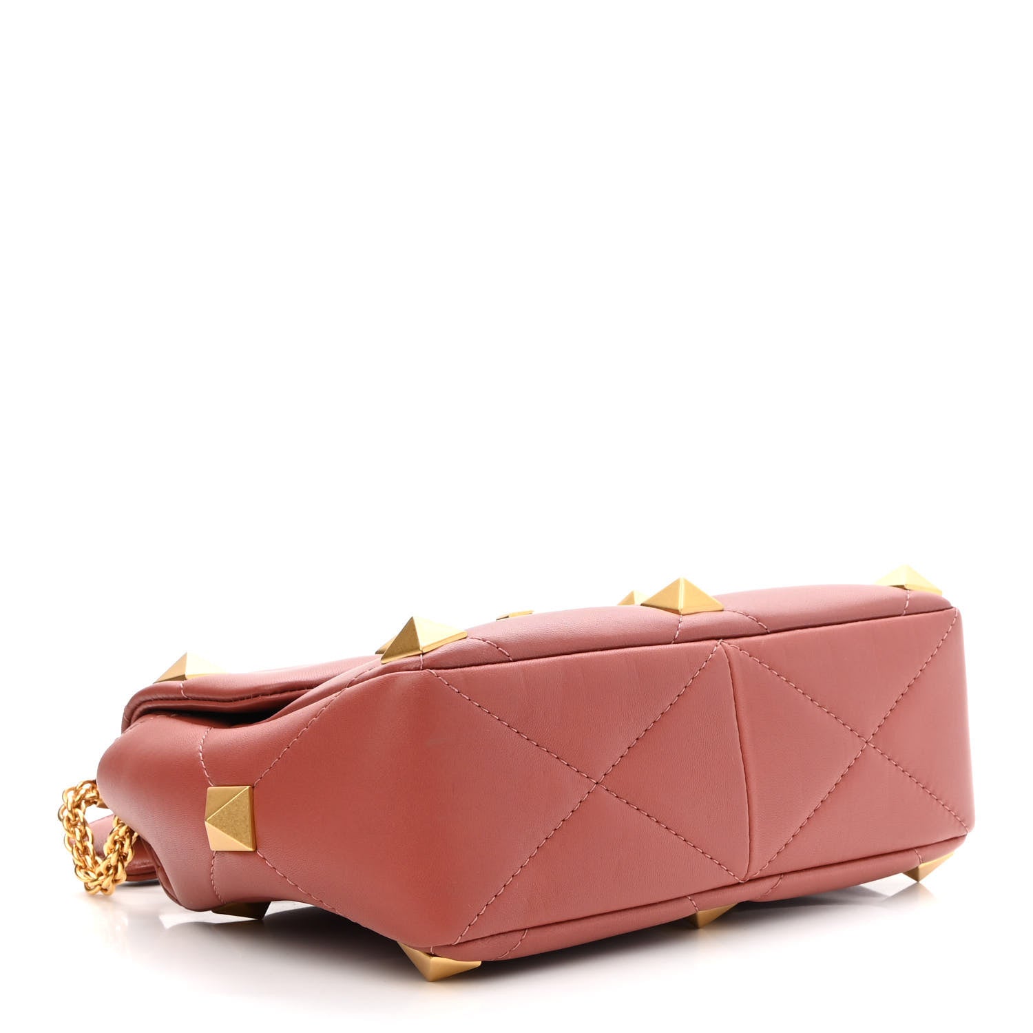 Valentino Garavani Nappa Medium Roman Stud Shoulder Bag Gingerbread 5 of 8