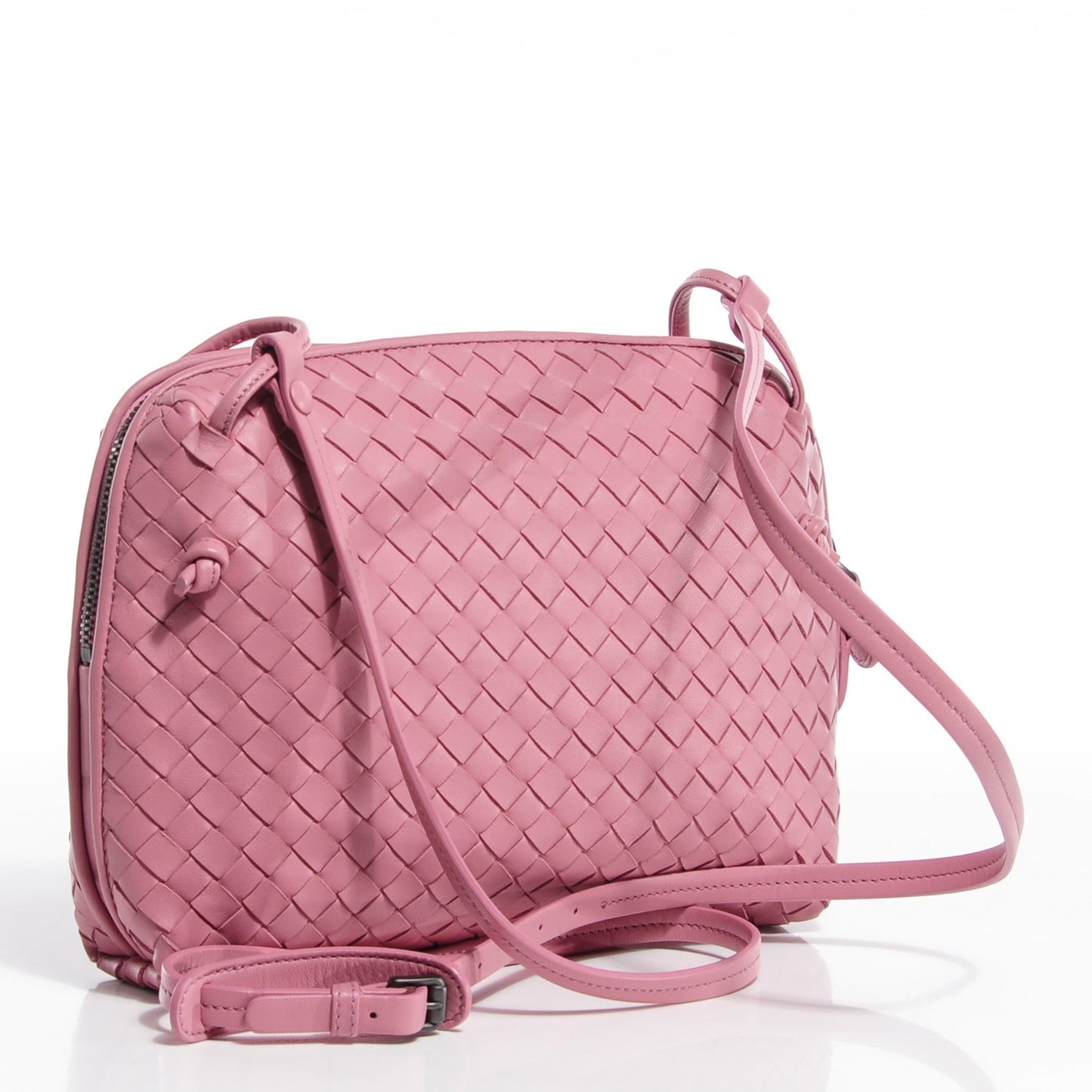 Nappa Intrecciato Pillow Crossbody Messenger Mallow