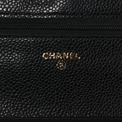 Chanel Caviar Quilted Wallet On Chain WOC Black 5 of 12