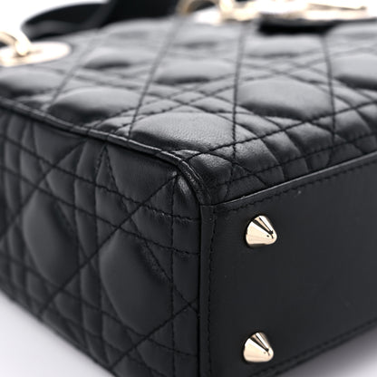 Christian Dior Lambskin Cannage Small Lucky Badges My Lady Dior Black 7 of 13