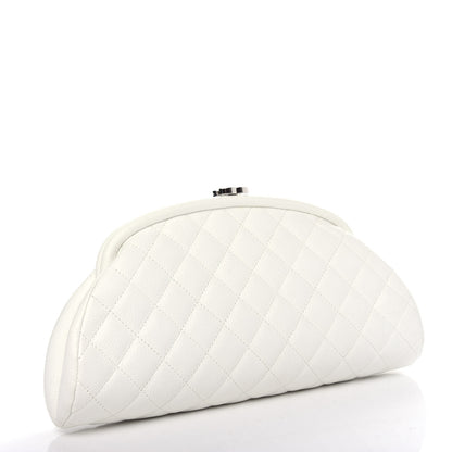 Chanel Caviar Quilted Timeless Clutch White 3 of 10