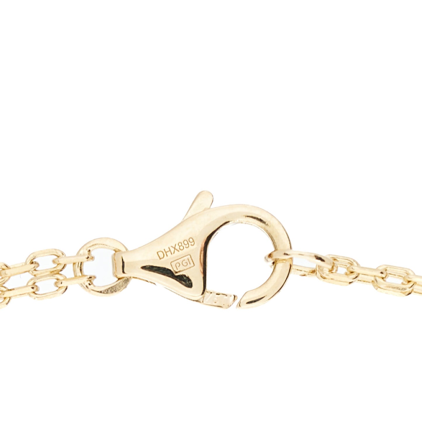 18K Yellow Gold 2 Diamond LOVE Necklace