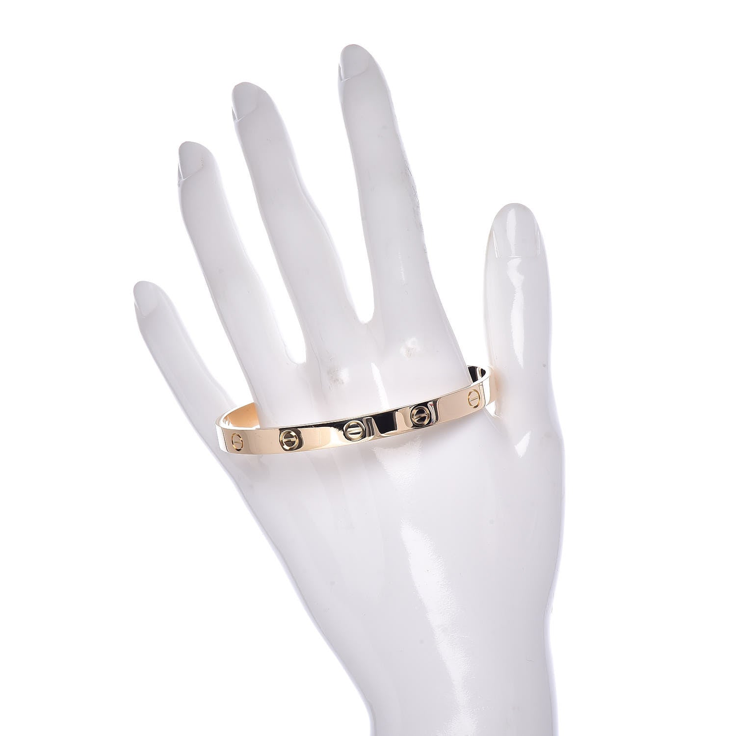 Cartier 18K Yellow Gold LOVE Cuff Bracelet 19 2 of 5