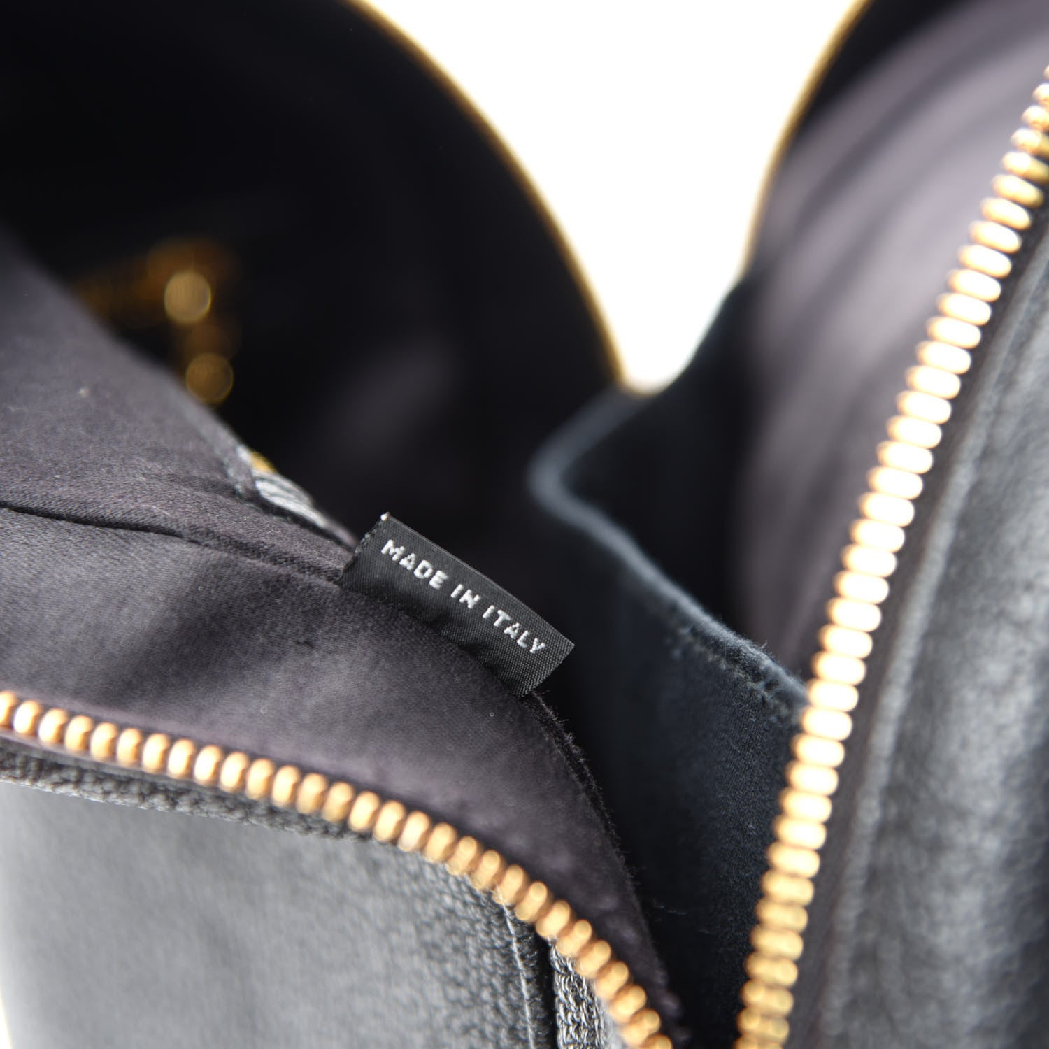 Miu Miu Goatskin Madras Backpack Black 9 of 11