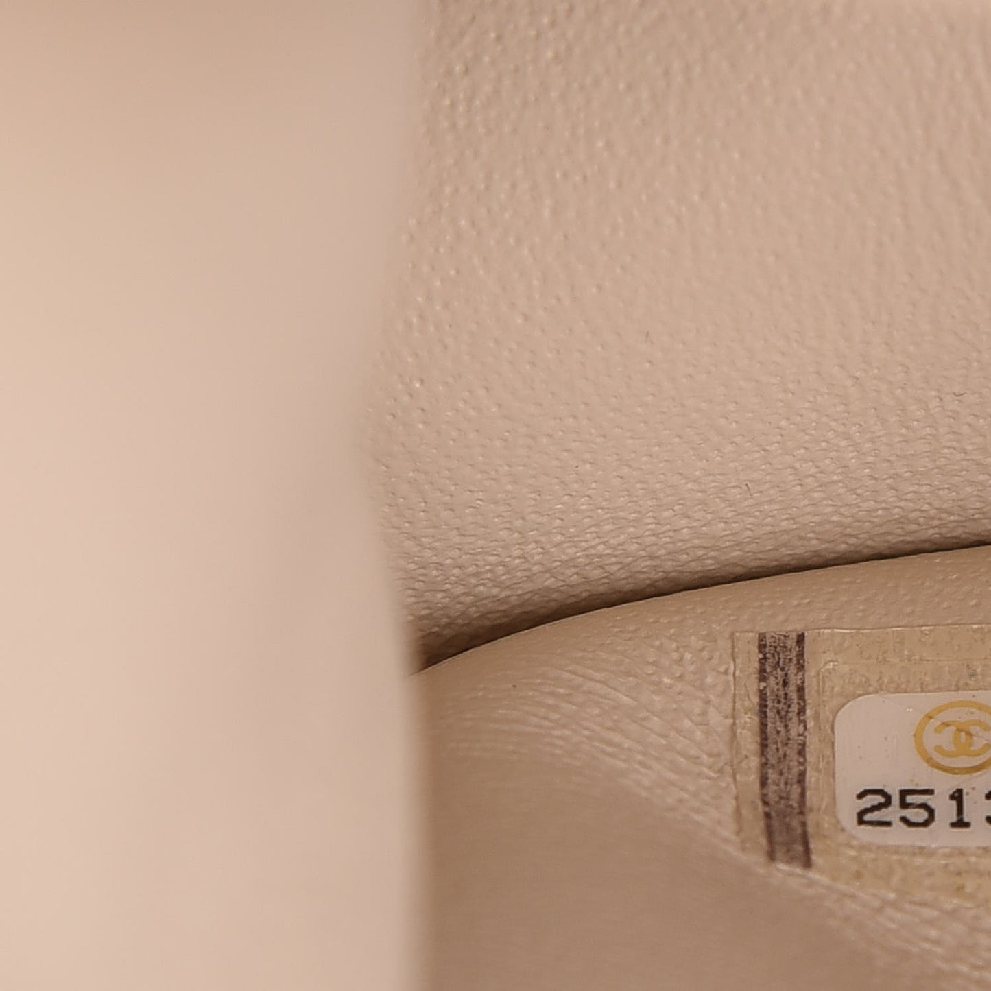 Caviar Quilted Jumbo Double Flap Light Beige