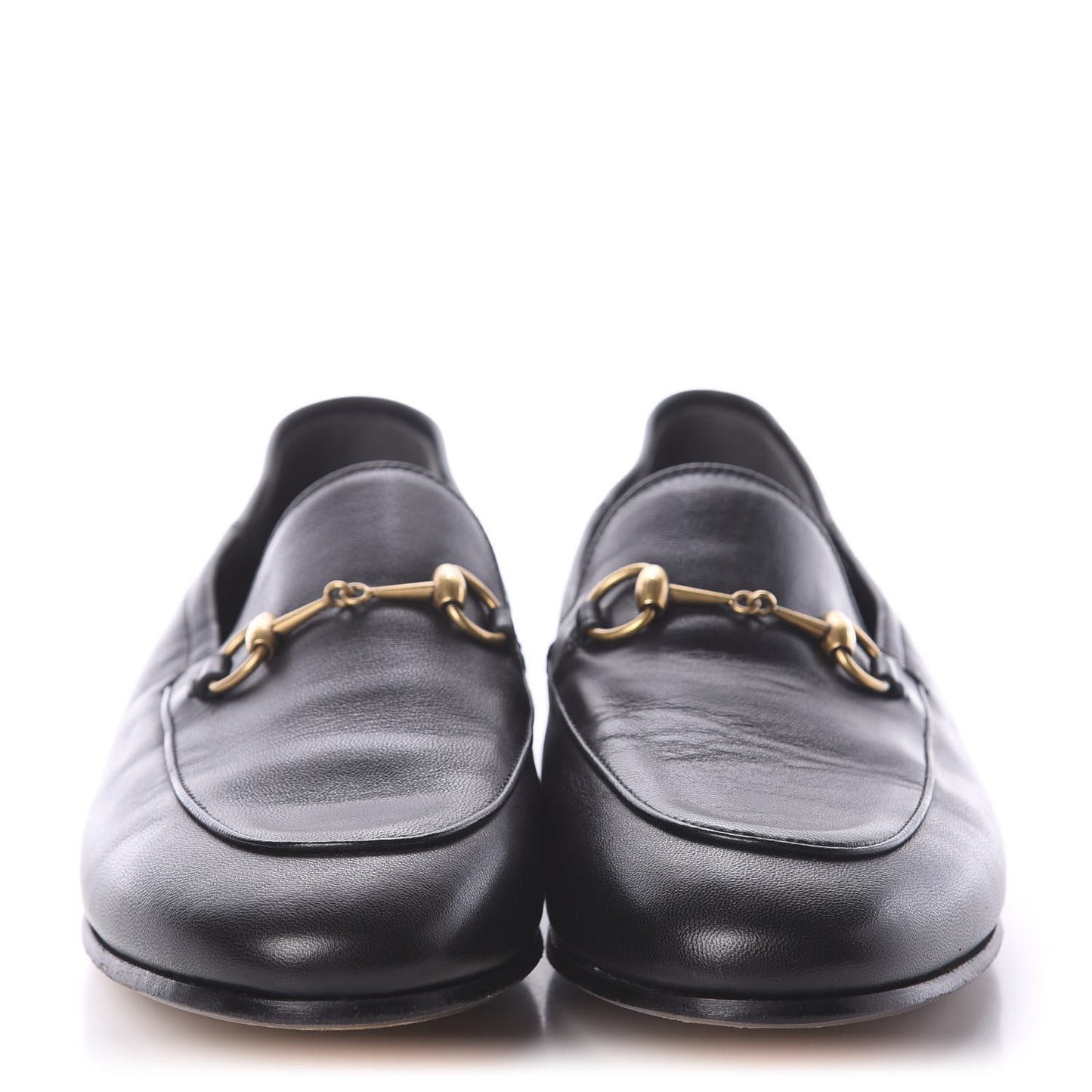 Lambskin Womens Brixton Horsebit Loafers 39.5 Black