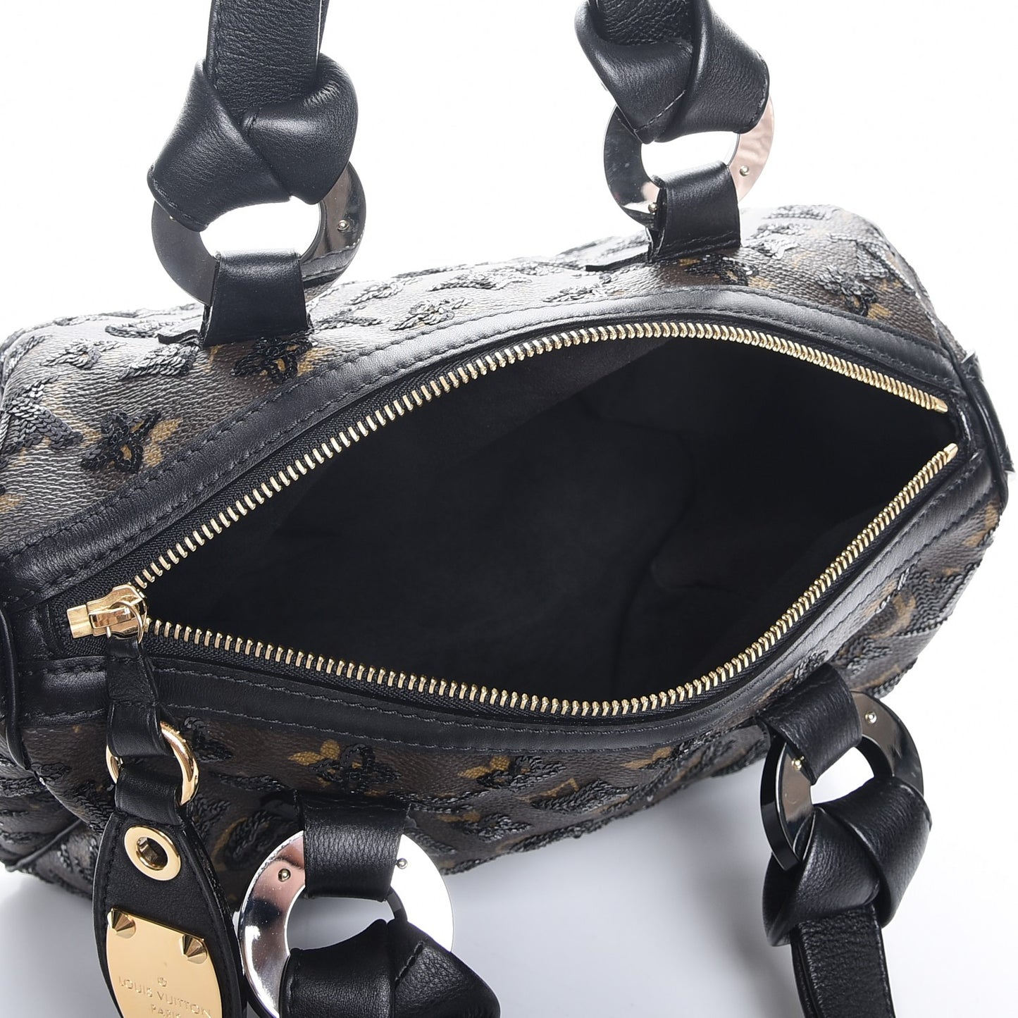 Monogram Sequins Eclipse Speedy 28 Black