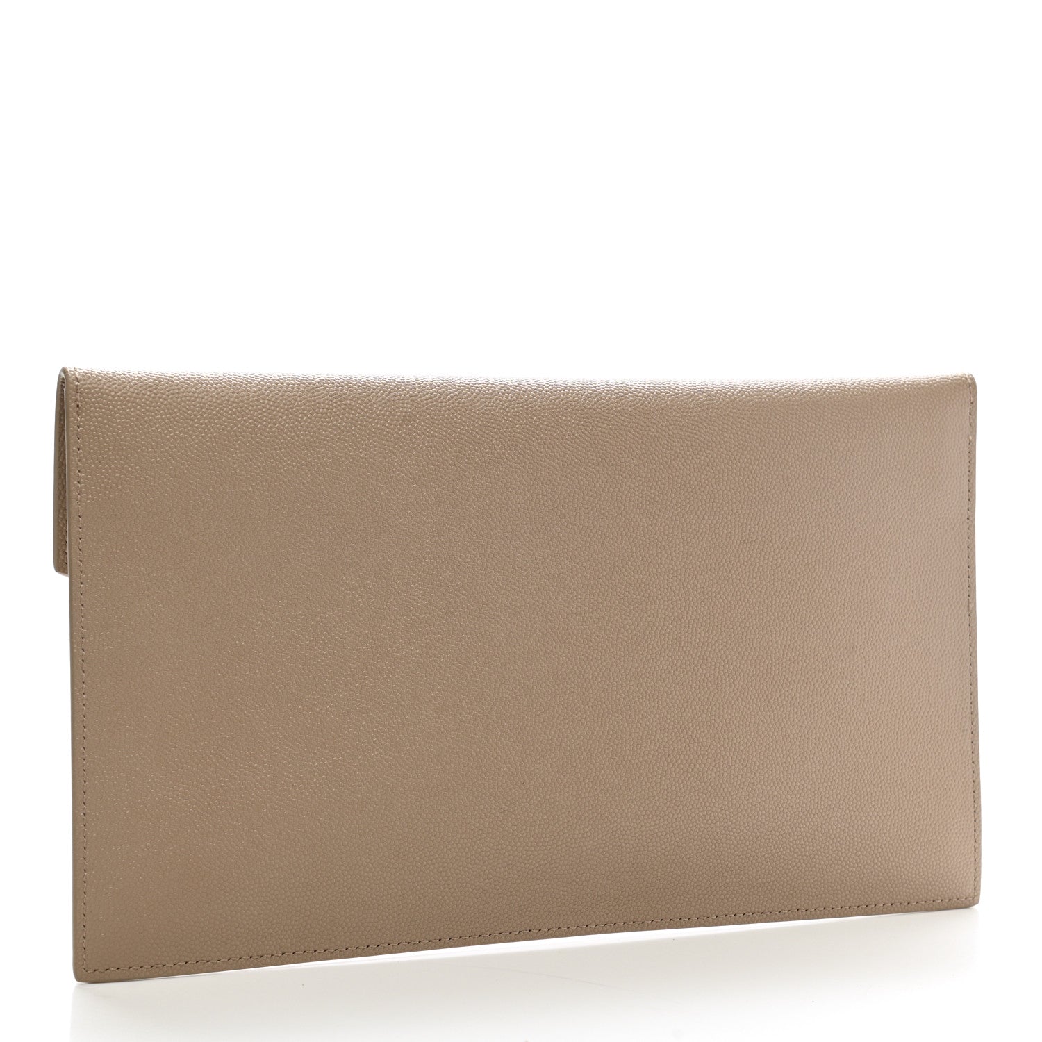 Saint Laurent Grain De Poudre Uptown Pouch Dark Beige 3 of 6