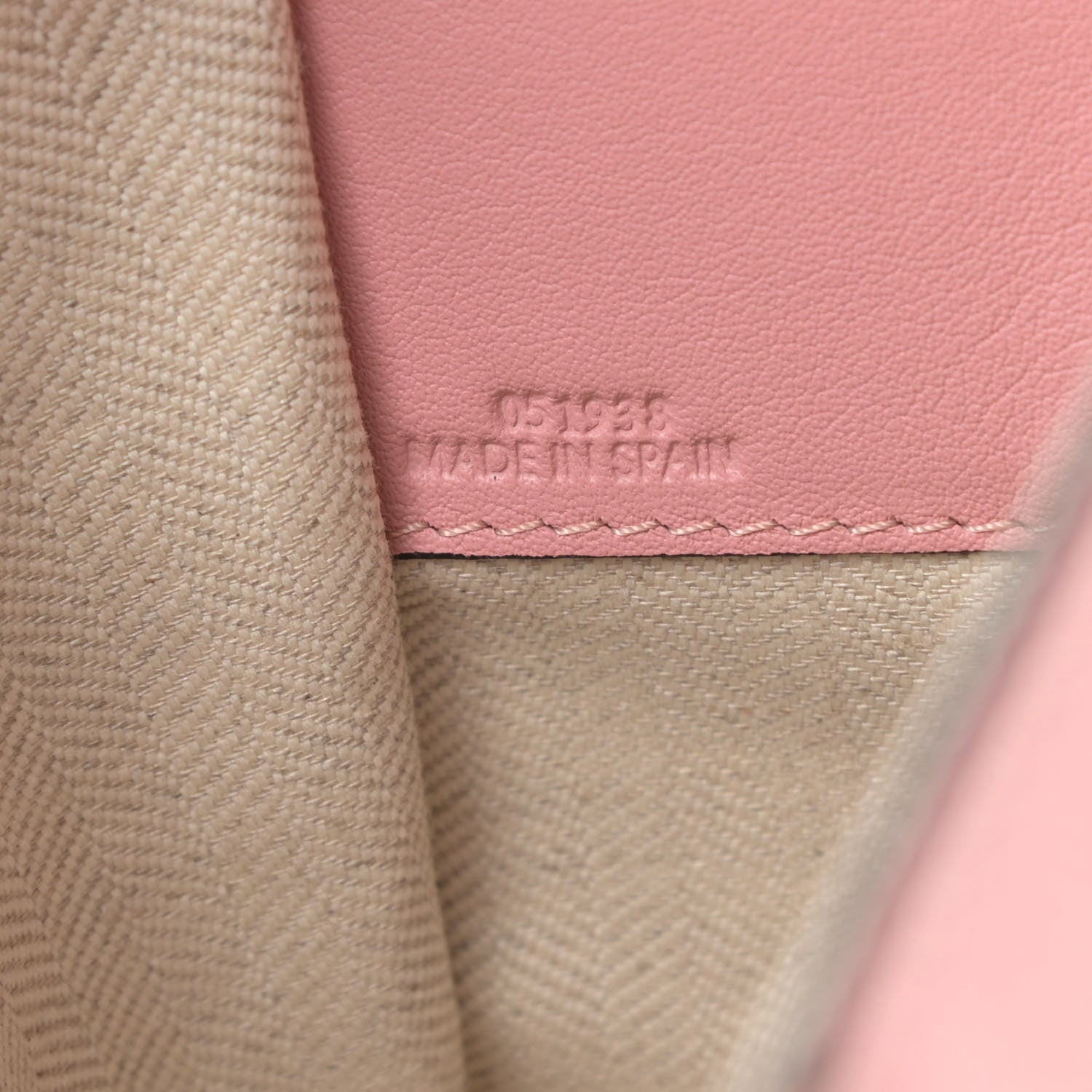 Loewe Calfskin Small Hammock Shoulder Bag Pastel Pink Tan 7 of 10