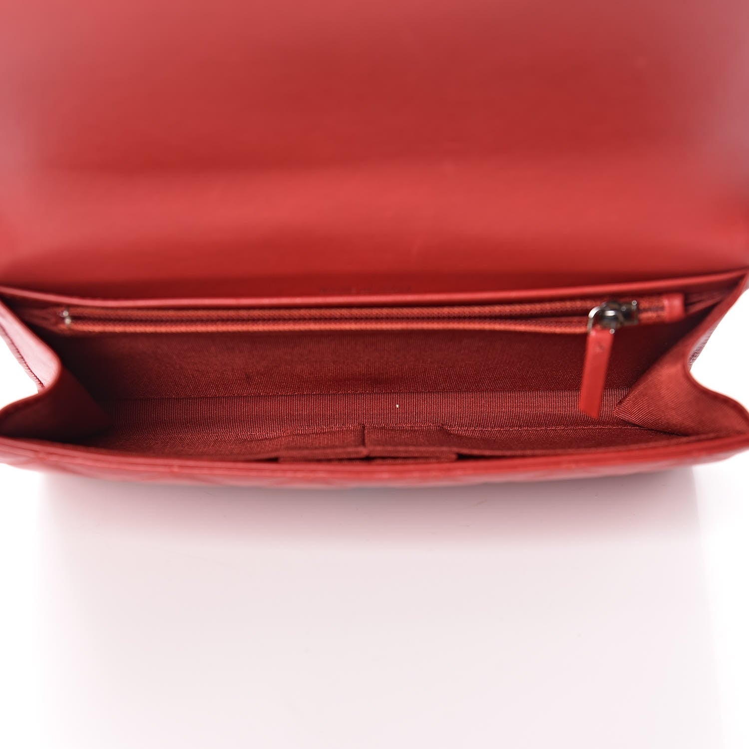 Chanel Lambskin Quilted Boy Wallet On Removable Chain WOC Red 6 of 14