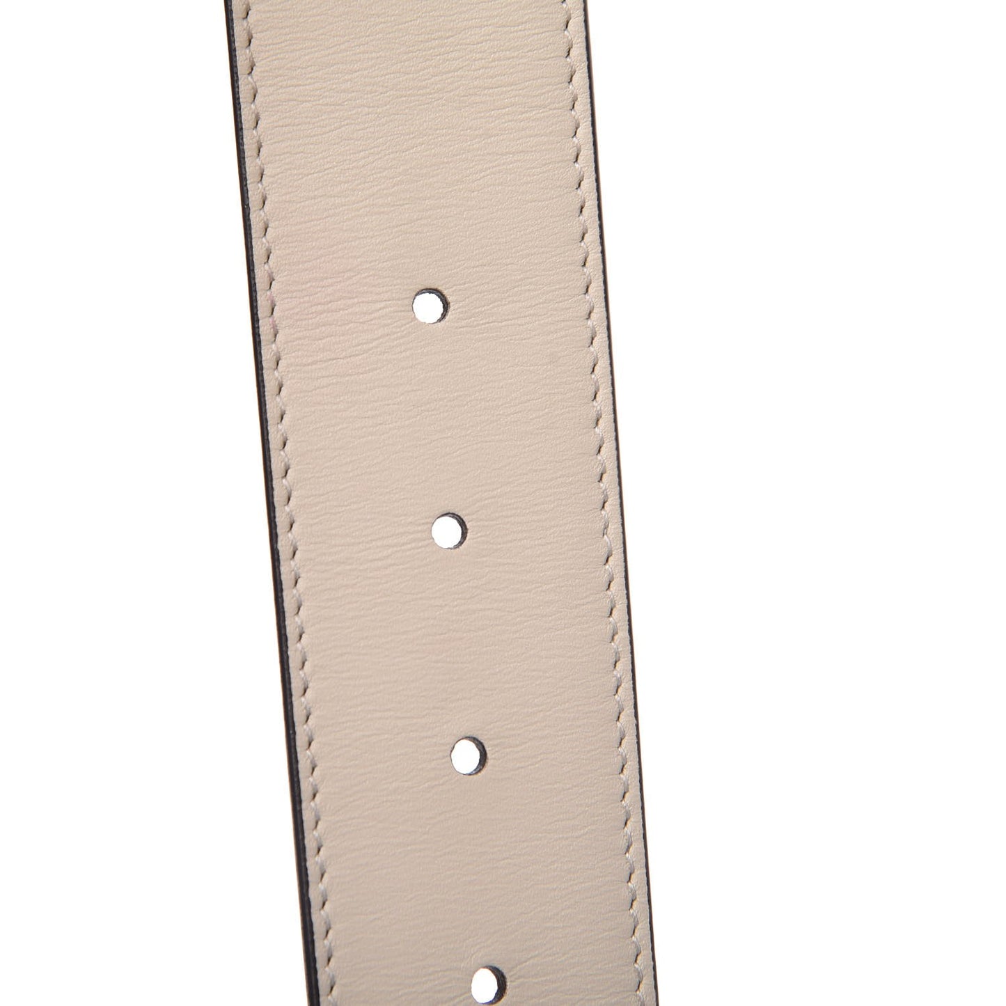 Calfskin Double G 40mm Belt 65 26 Mystic White