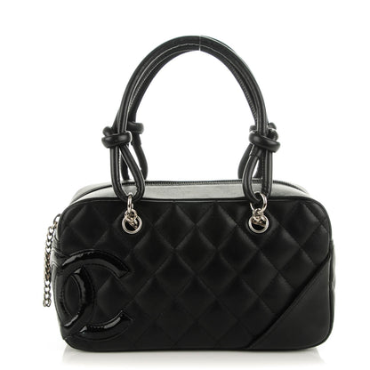 Chanel Calfskin Quilted Small Cambon Bowler Black 1 of 7