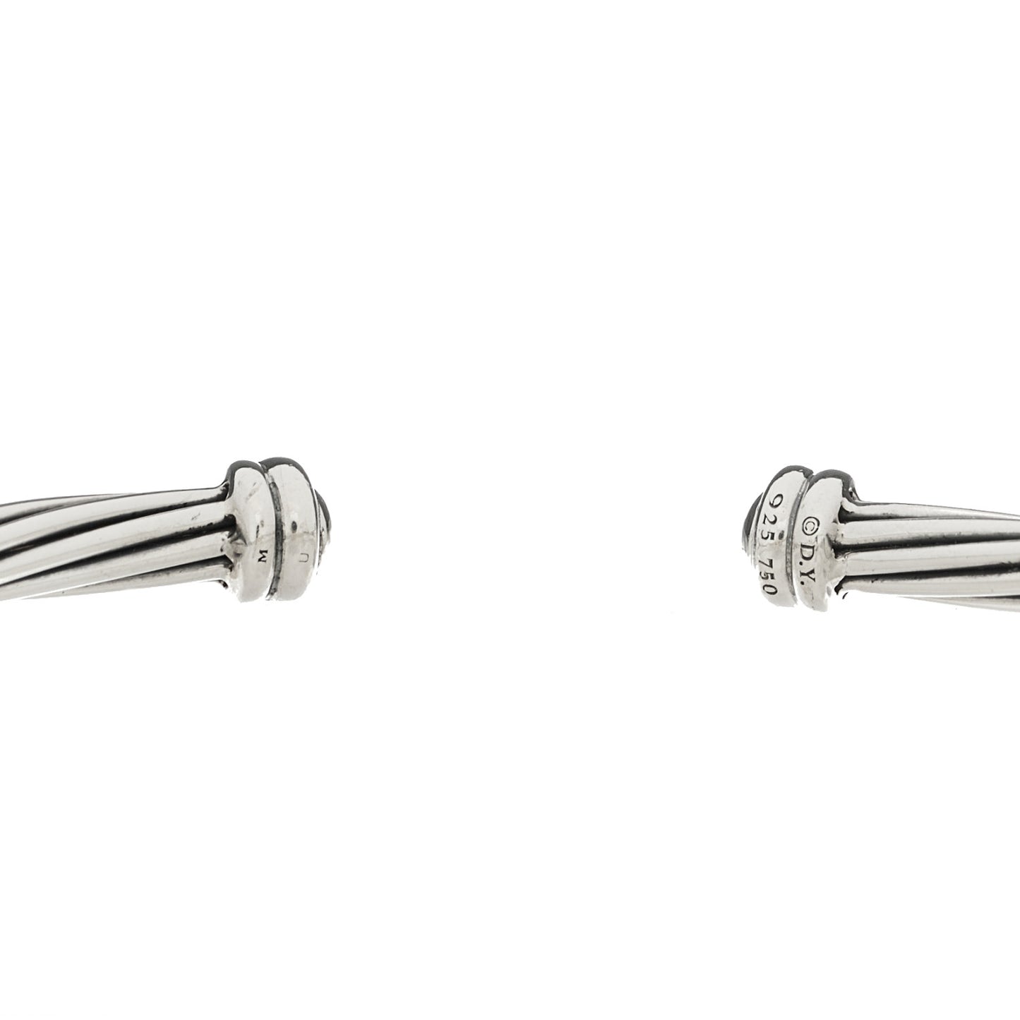 Sterling Silver 18K Yellow Gold Diamond 4mm Helena Station Bracelet