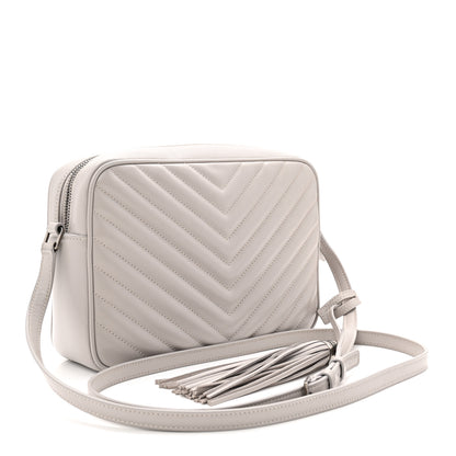 Saint Laurent Calfskin Matelasse Monogram Lou Camera Bag Granite 2 of 10