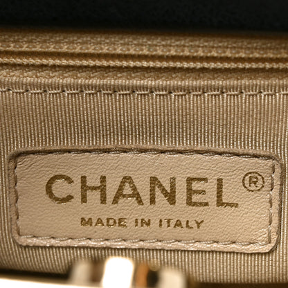 Chanel Grained Calfskin Stitched Small Label Click Shopper Tote Black 6 of 10