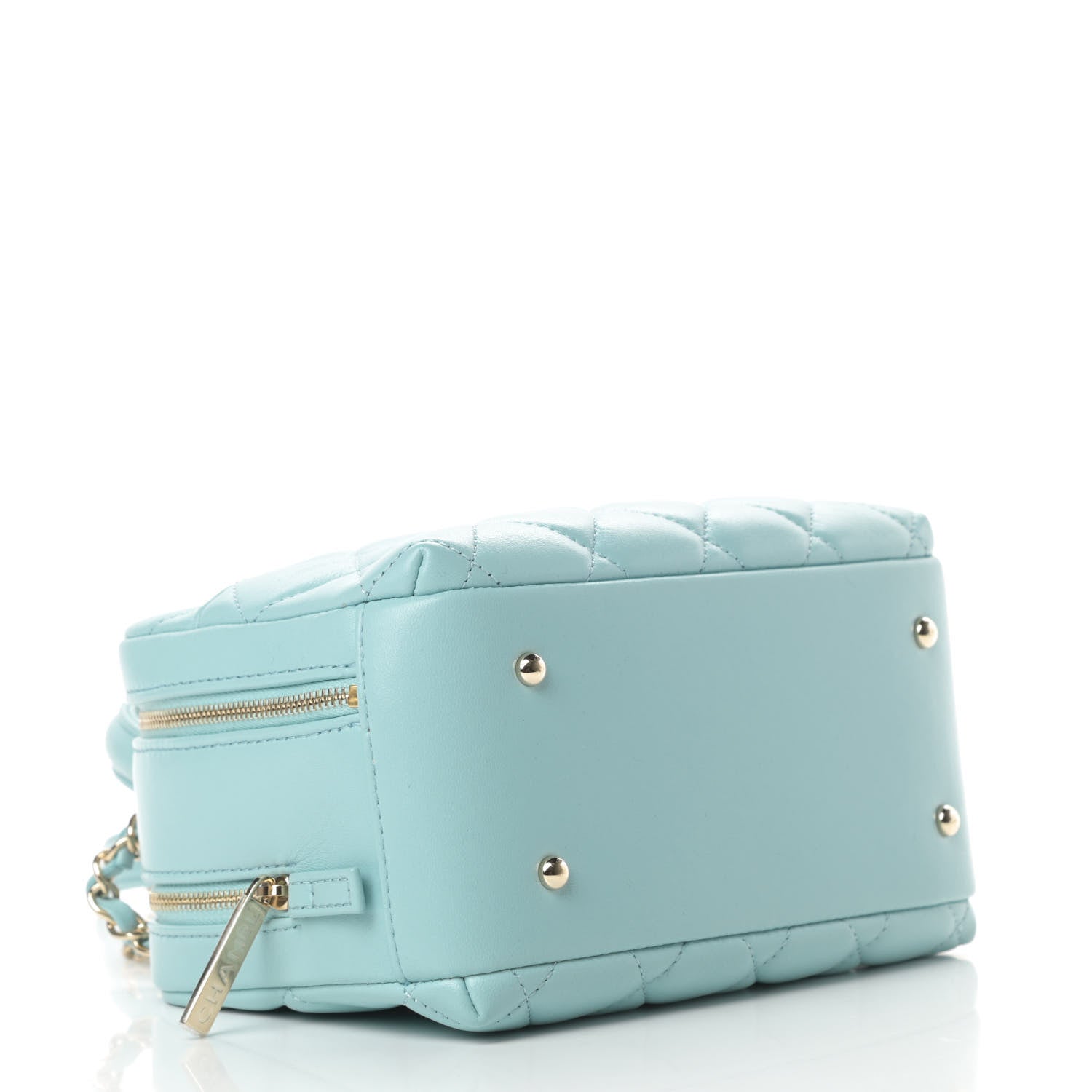 Chanel Lambskin Quilted Small Trendy CC Bowling Bag Light Blue 4 of 12