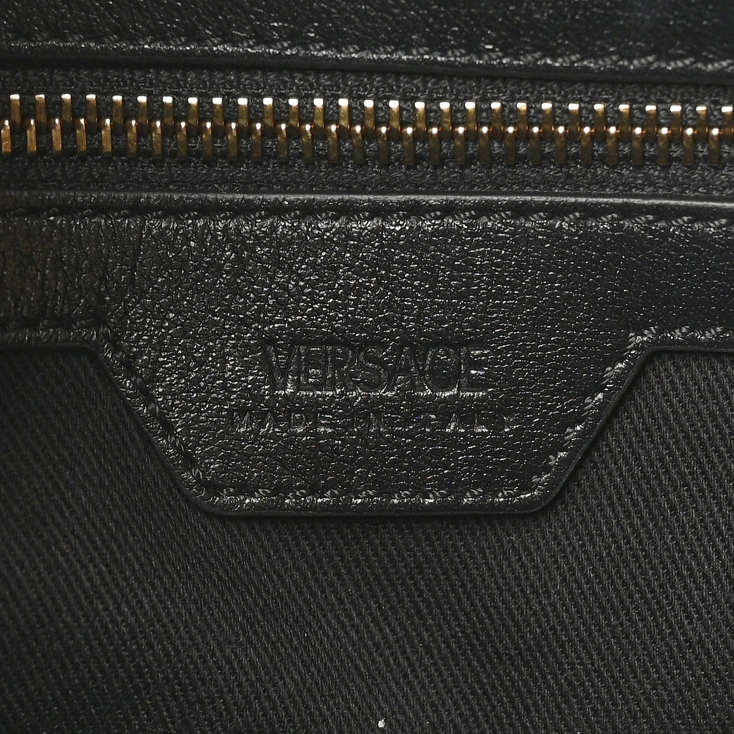 Versace Calfskin Quilted Greca Versace Small Goddess Tote Bag Black 6 of 10